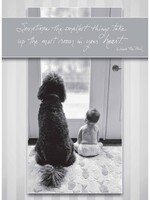 *Baby Sitting w/Dog New Baby Card-Bella Flor