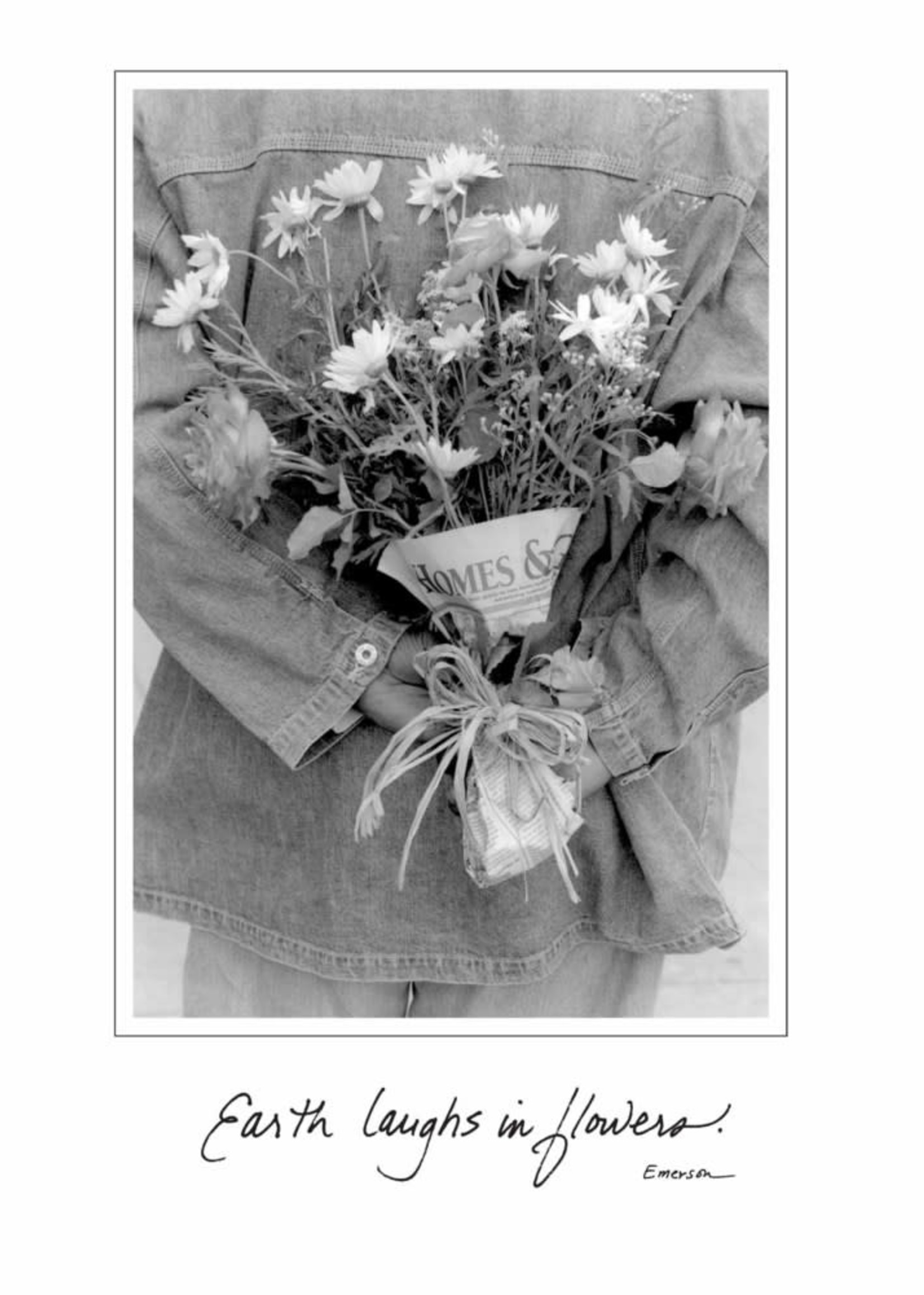 *Flowers Behind Back Thank You Card-Bella Flor