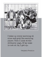 *Old Folks Reading Retirement Card-Bella Flor