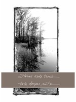 *Winter Trees on Water Card-Bella Flor