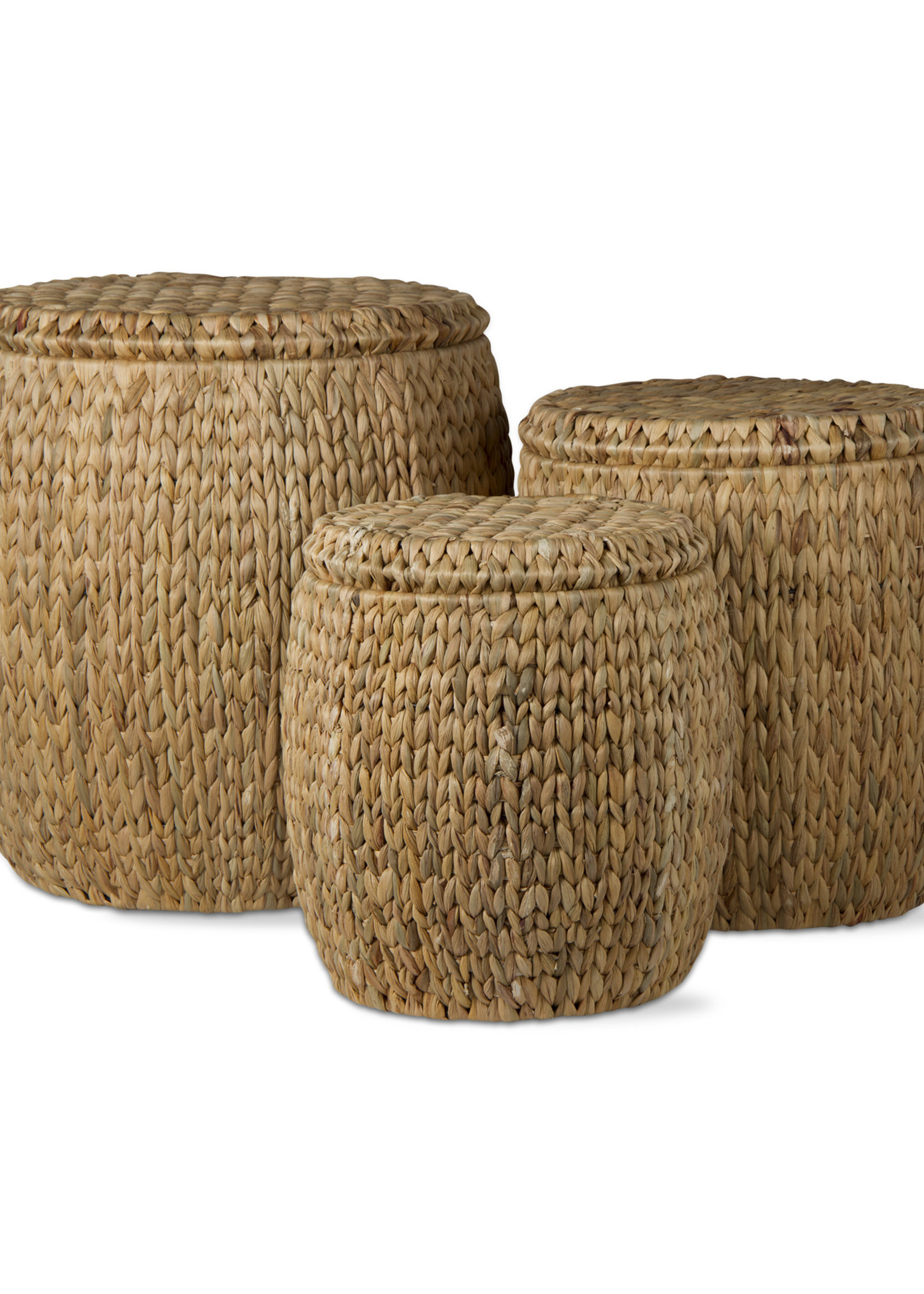 *sm Water Hyacinth Ottoman Tag-Design Home