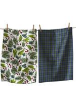 *s/2 Juniper Sprig Tea Towels Tag-Design Home