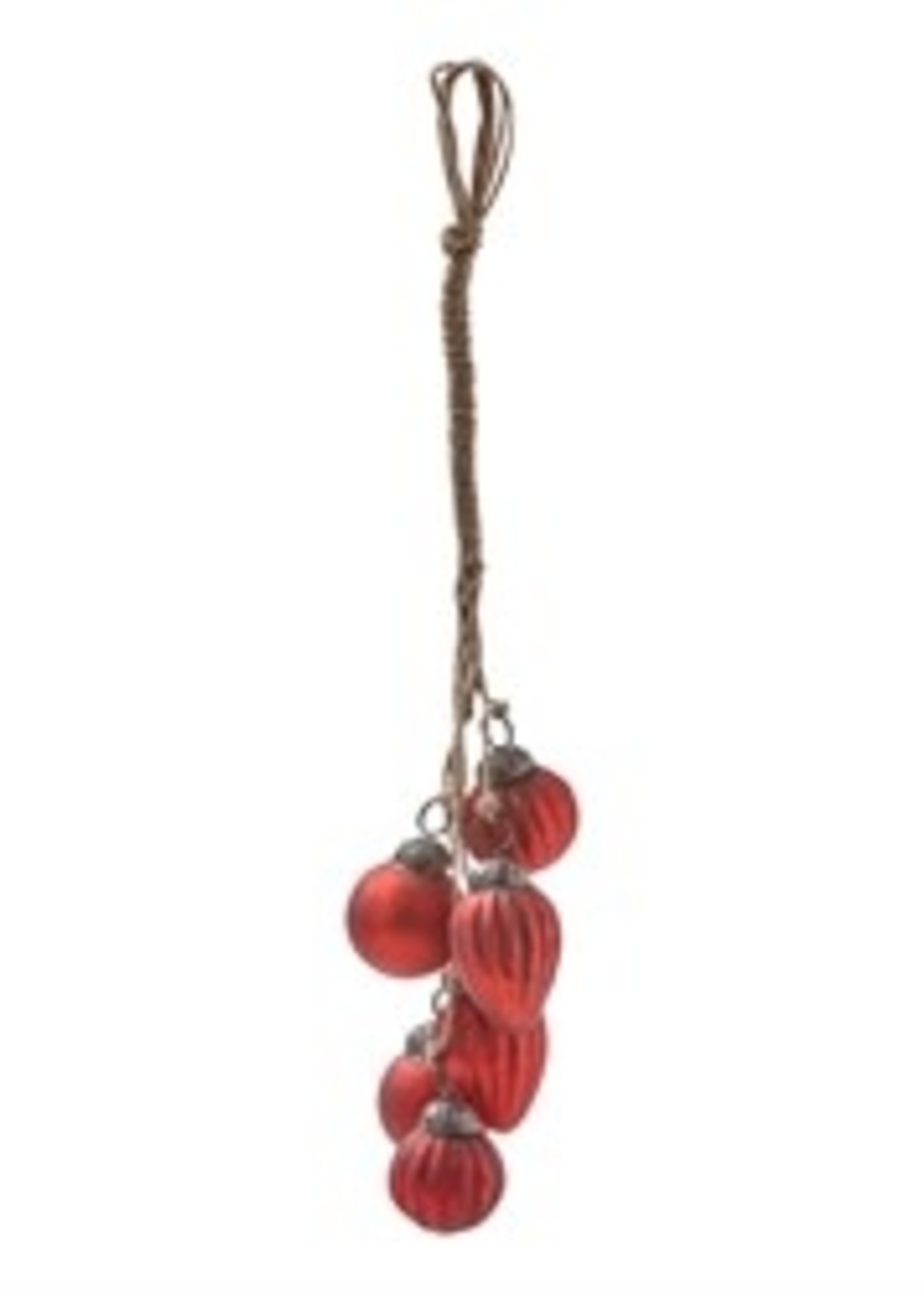 *Red Ornament Cluster Tag-Design Home*