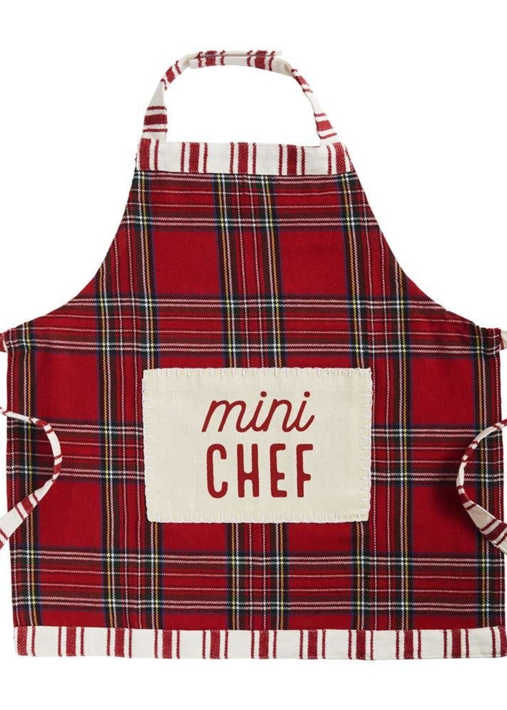 *Red Plaid mini Chef Apron Mud Pie-Design Home