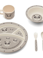 *5pc Panda Bamboo Dinner Set-Foxrun