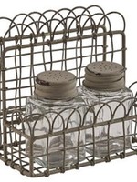 *Zinc Wire Salt/Pepper/Napkin Caddy-Park