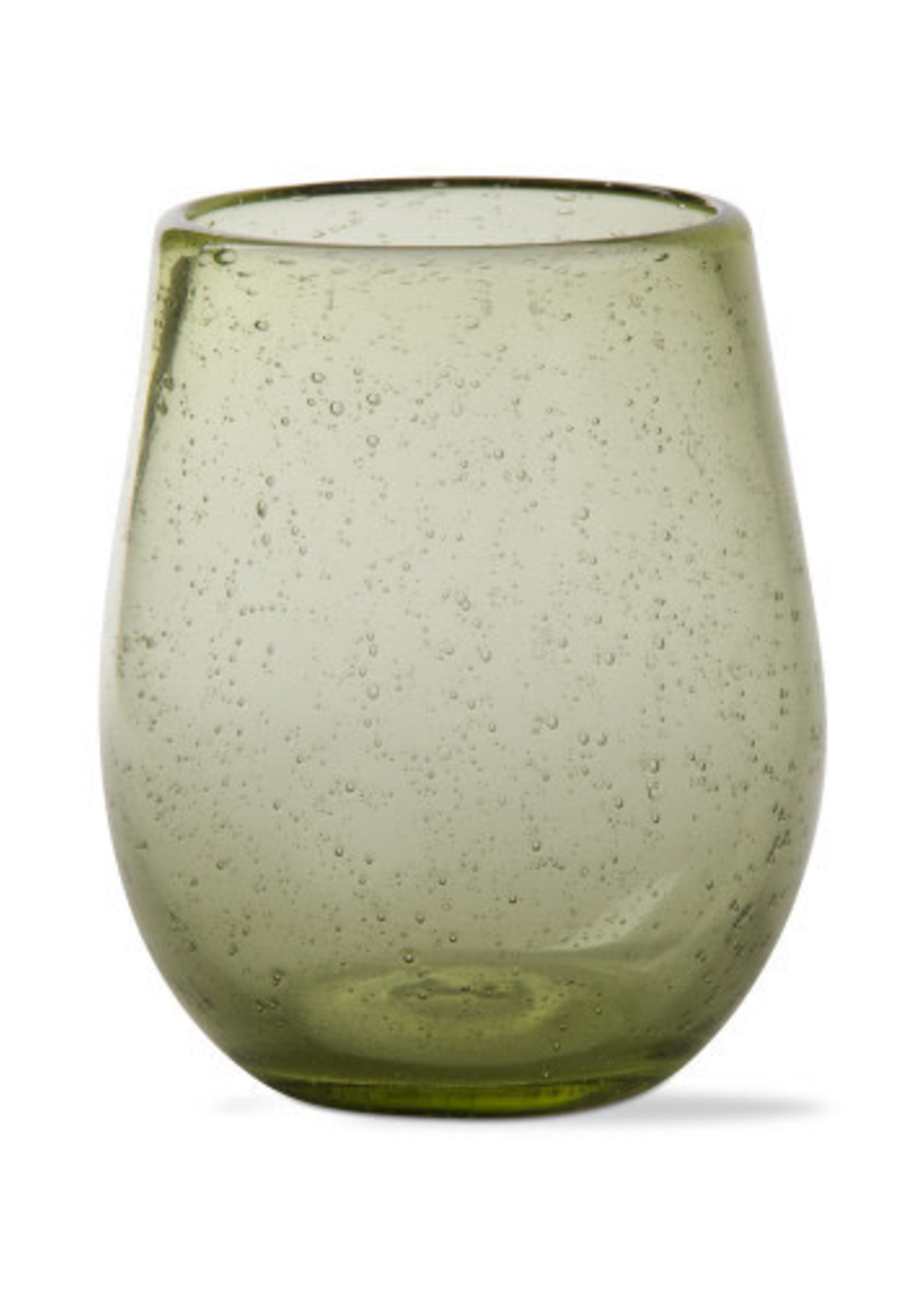 *Green Bubble Stemless Wine Glass Tag-Design