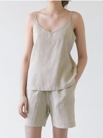 *Woman's XL Tan Pyjama Set Linen Tales-Spruce