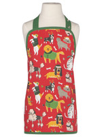 *Child's Red Yule Dogs Chef Apron-Danica