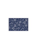 Floor Flair *2x3' Vinyl Blue Floral Mat-Canfloyd