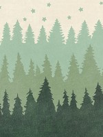 Floor Flair *2x3' Vinyl Green Forest Treeline Mat-Canfloyd