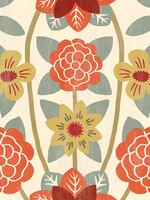 Floor Flair *2x3' Cream Vinyl English Rose Mat-Canfloyd