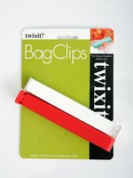 Twixit *s/2 Xlg Red/White Twixit Bag Clips-David Shaw