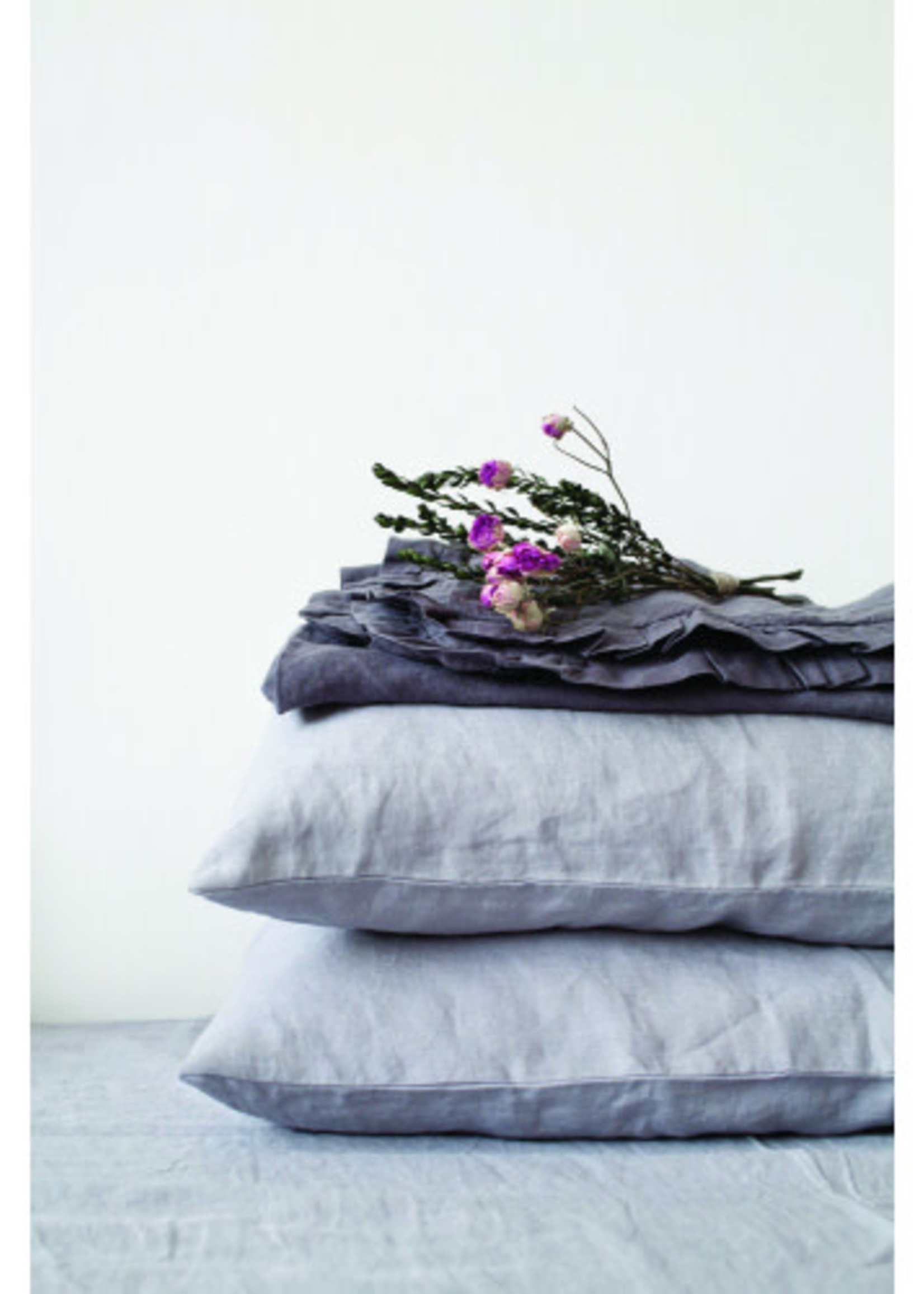 Linen Tales *Qn Light Grey Linen Pillow Case-Spruce