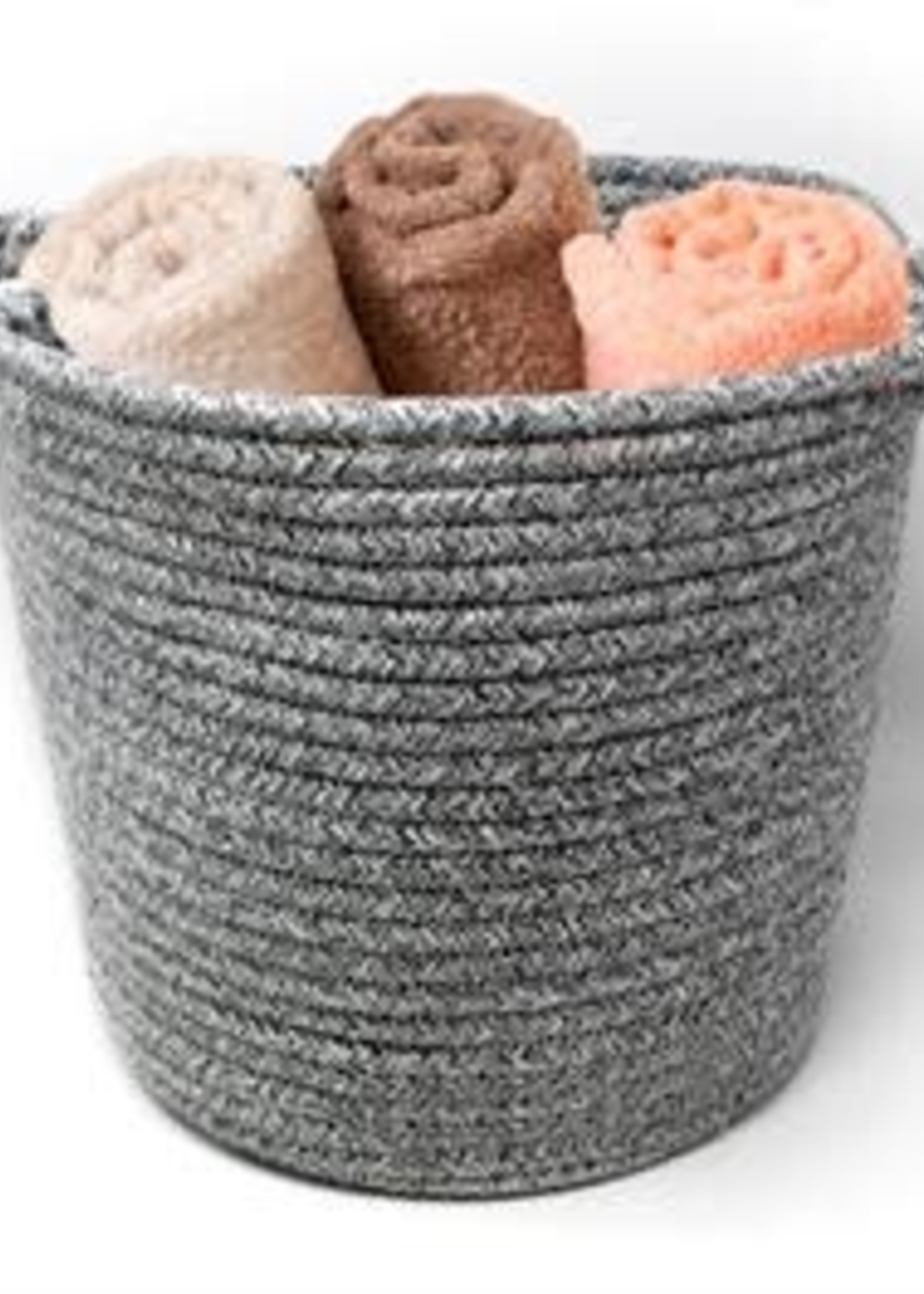 *Grey Woven Storage Basket-Danesco