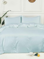 *Kg Light Blue Bamboo Duvet Cover Set-Fabstyles