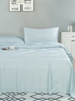 *Kg Light Blue Bamboo Sheet Set-Fabstyles