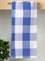 *Blue Country Check Tea Towel-Fabstyles