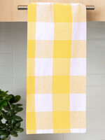 *Yellow Country Check Tea Towel-Fabstyles