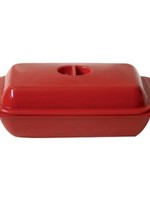 Kitchen Basics *Red Melamine Butter Dish-Port-Style