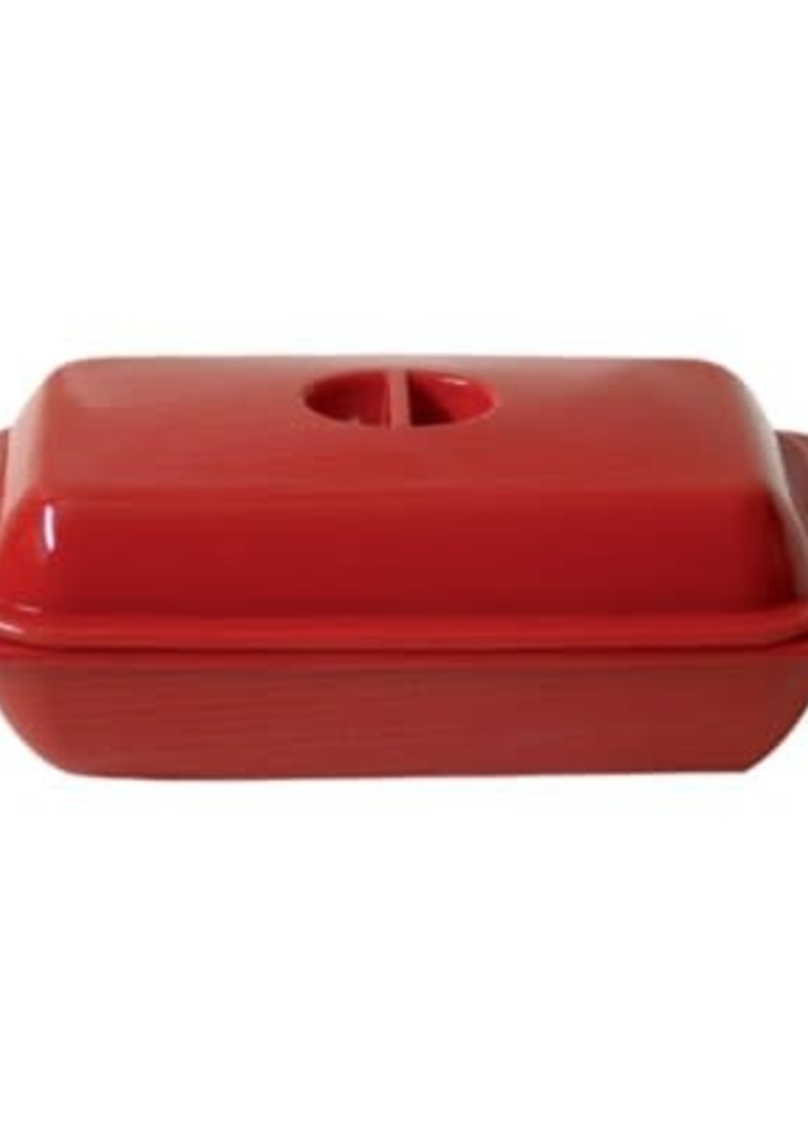 Kitchen Basics *Red Melamine Butter Dish-Port-Style