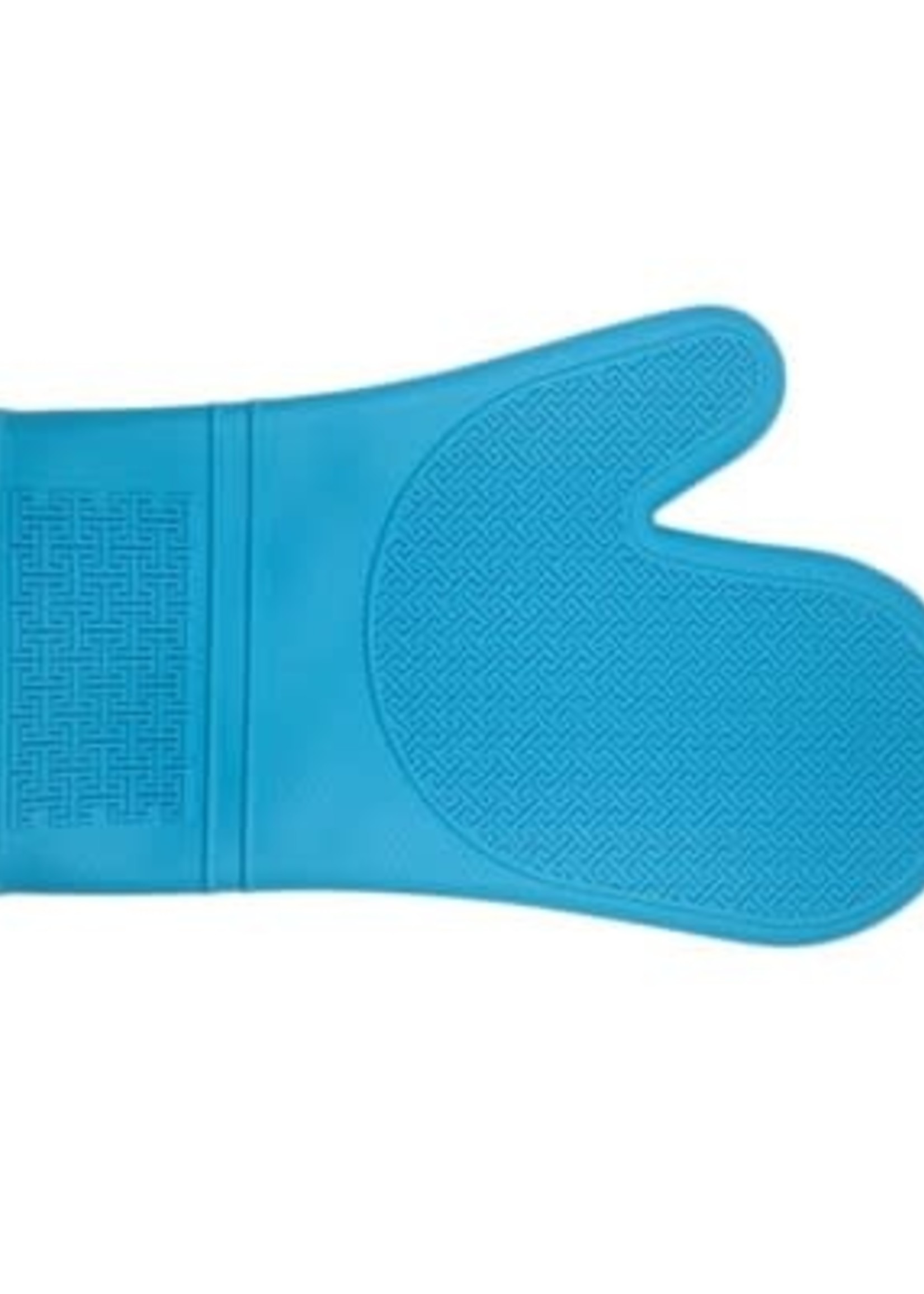 Kitchen Basics *Single Aqua Silicone Oven Mitt-Port-Sstyle