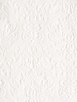 *White Embossed Cocktail Napkins-Elegant