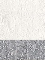 *20pk Dipped Silver Cocktail Napkins-Elegant