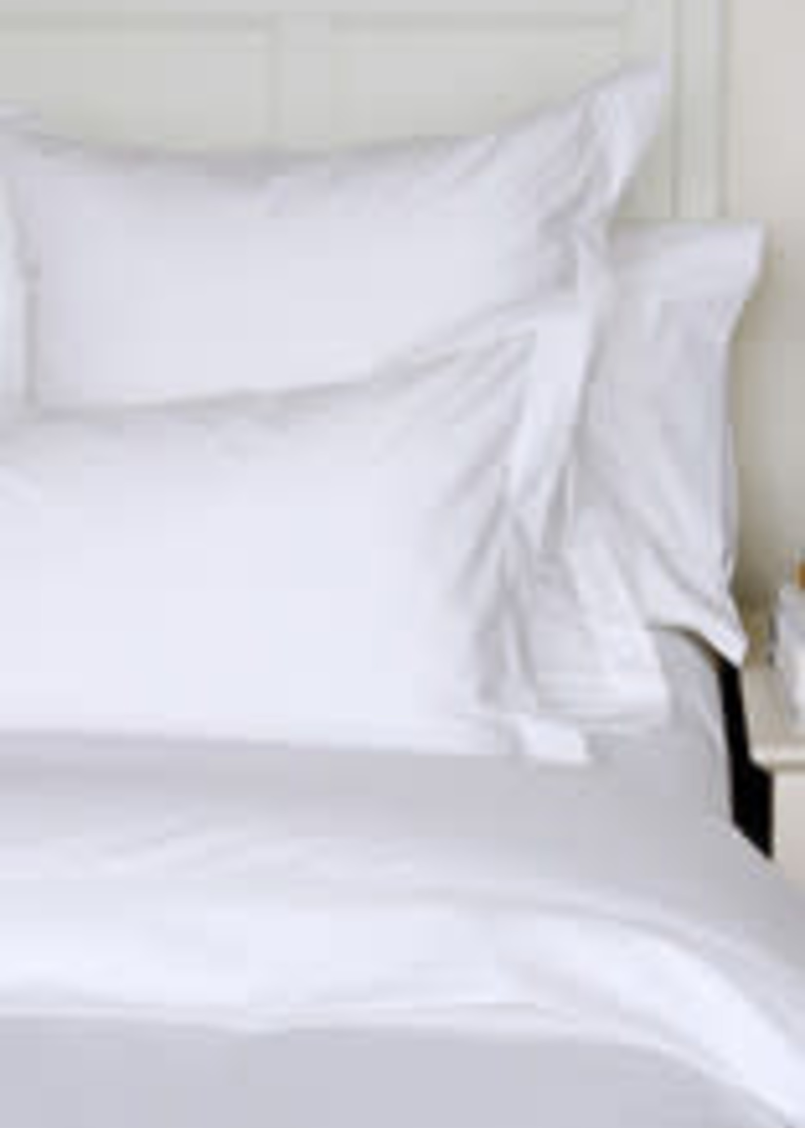 Cuddle Down *s/2 Qn White Percale Deluxe  Pillow Cases-Cuddle Down