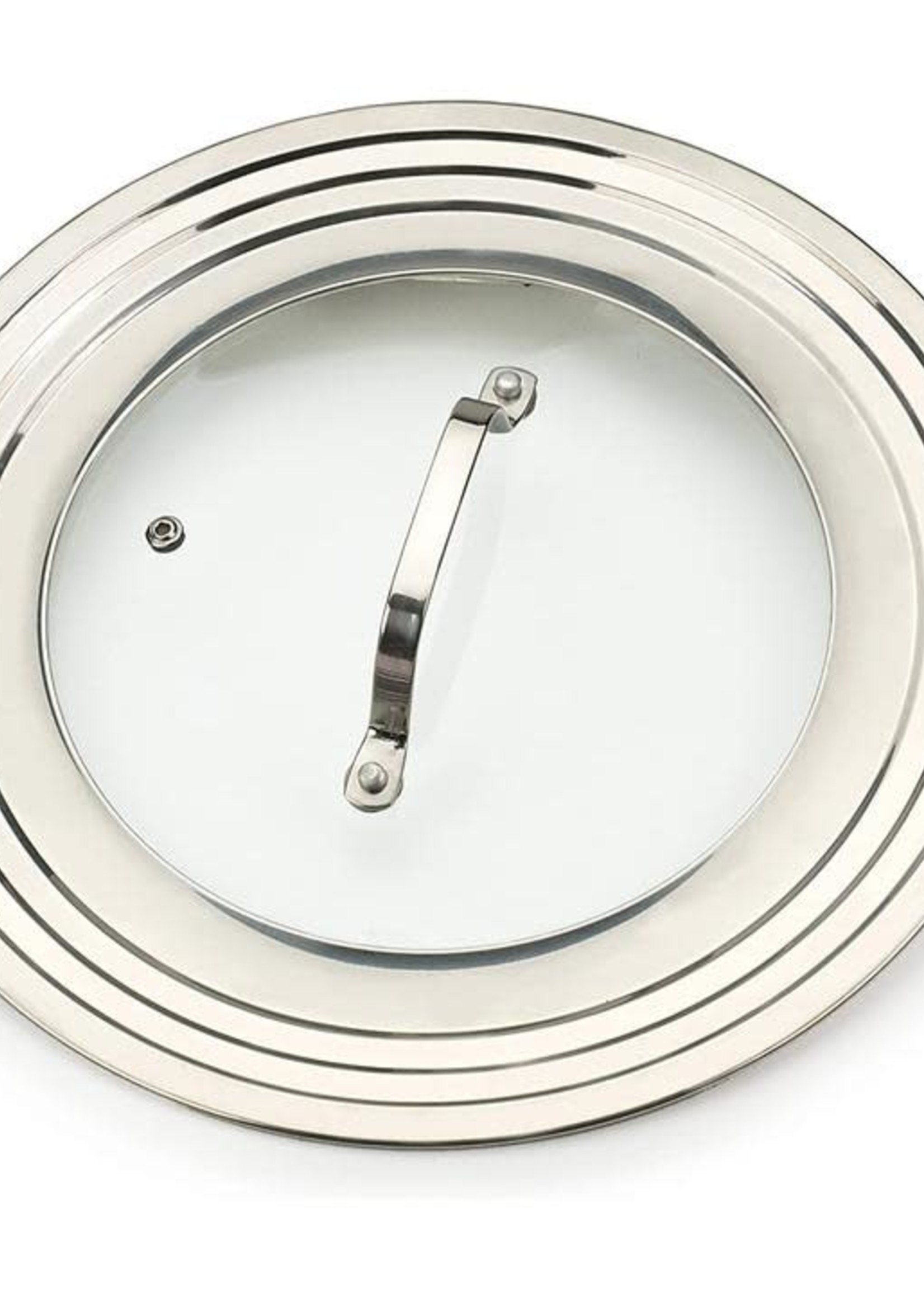*12" Glass & s/s Universal Lid-RSVP