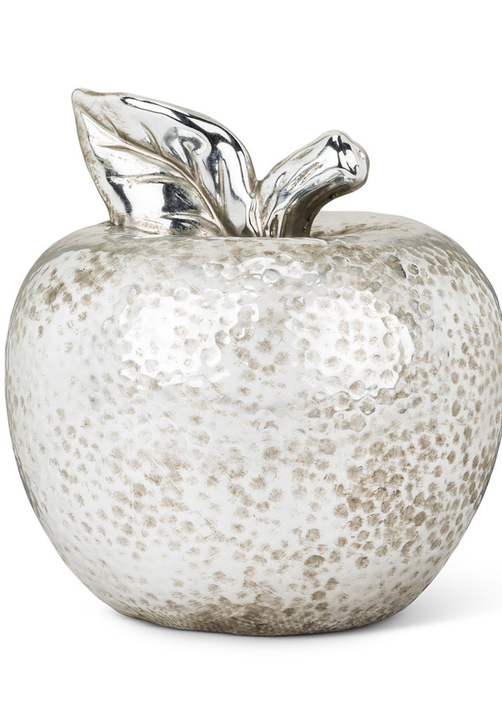 Abbott *6" Antique Silver Hammered Apple-Abbott