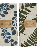 *s/4 Green Fern Chambray Napkins-Design