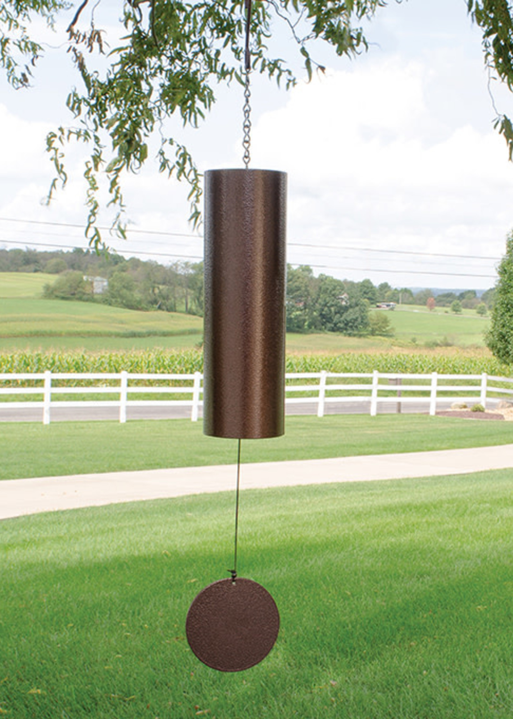 Carson *36" Bronze Fleck Cylindrical Bell Wind Chime-Edenborough