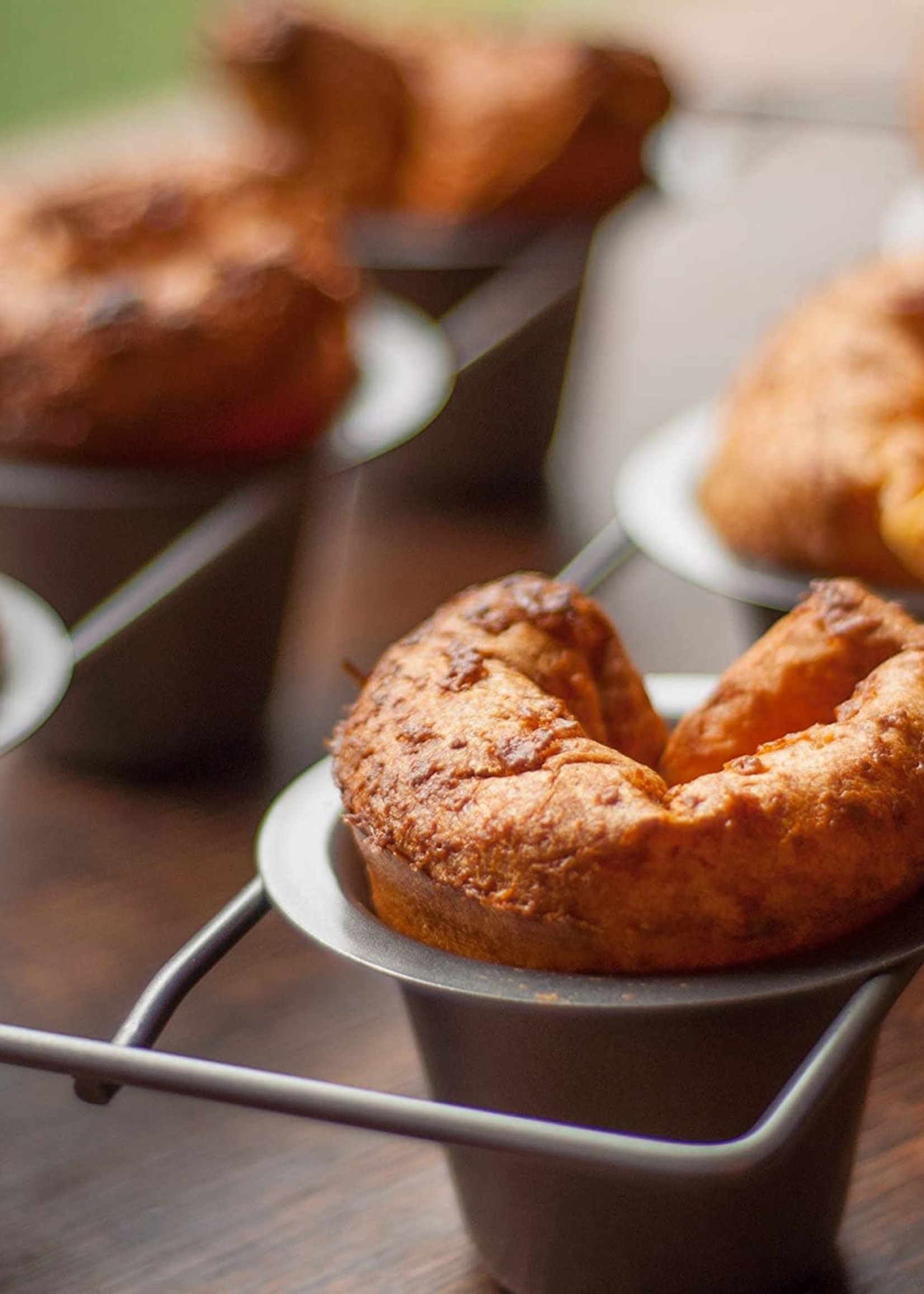 Foxrun *s/6 Linked Non-Stick Popover Pans-Foxrun