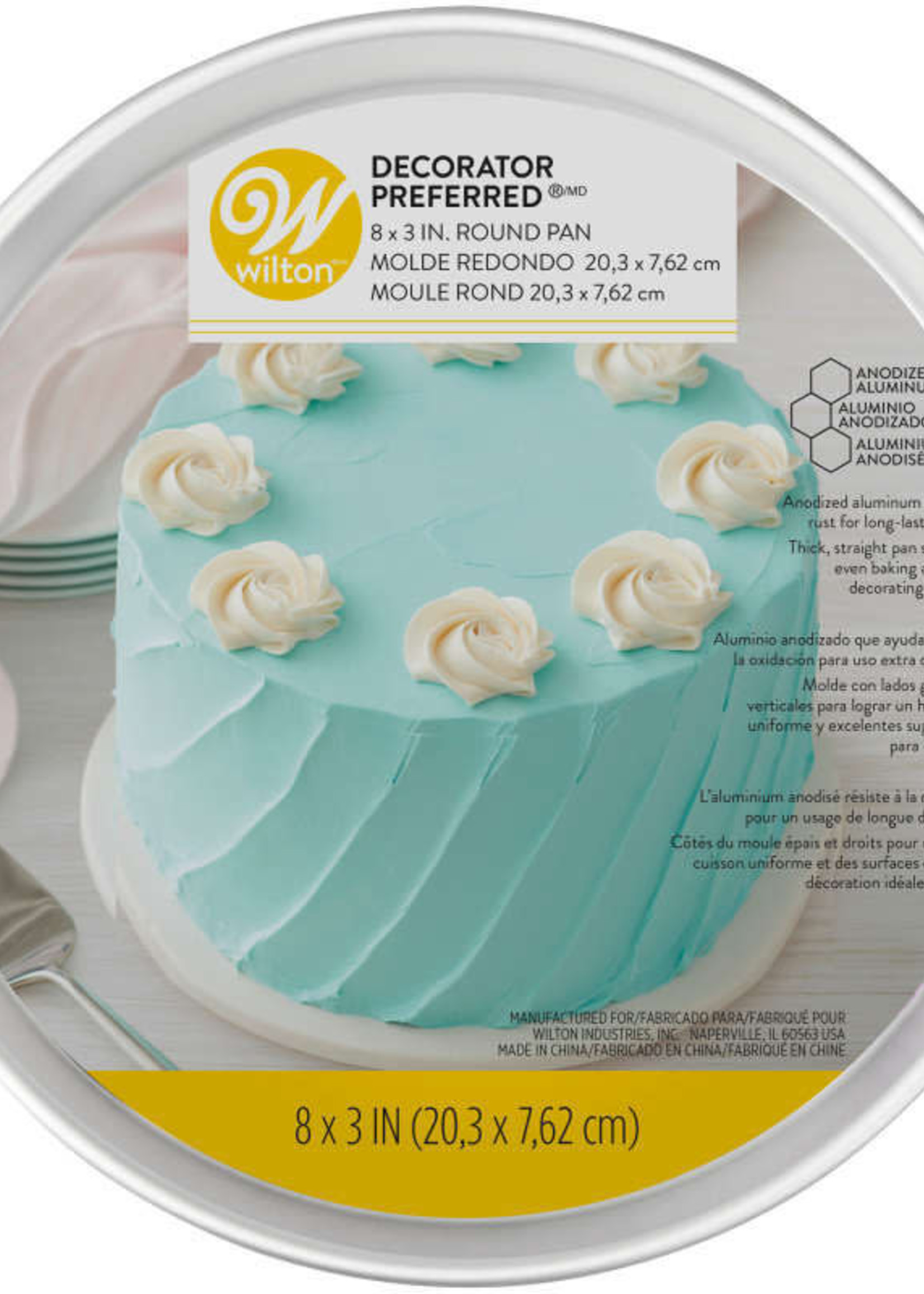 Wilton *8x3" Rnd Cake Pan-Wilton