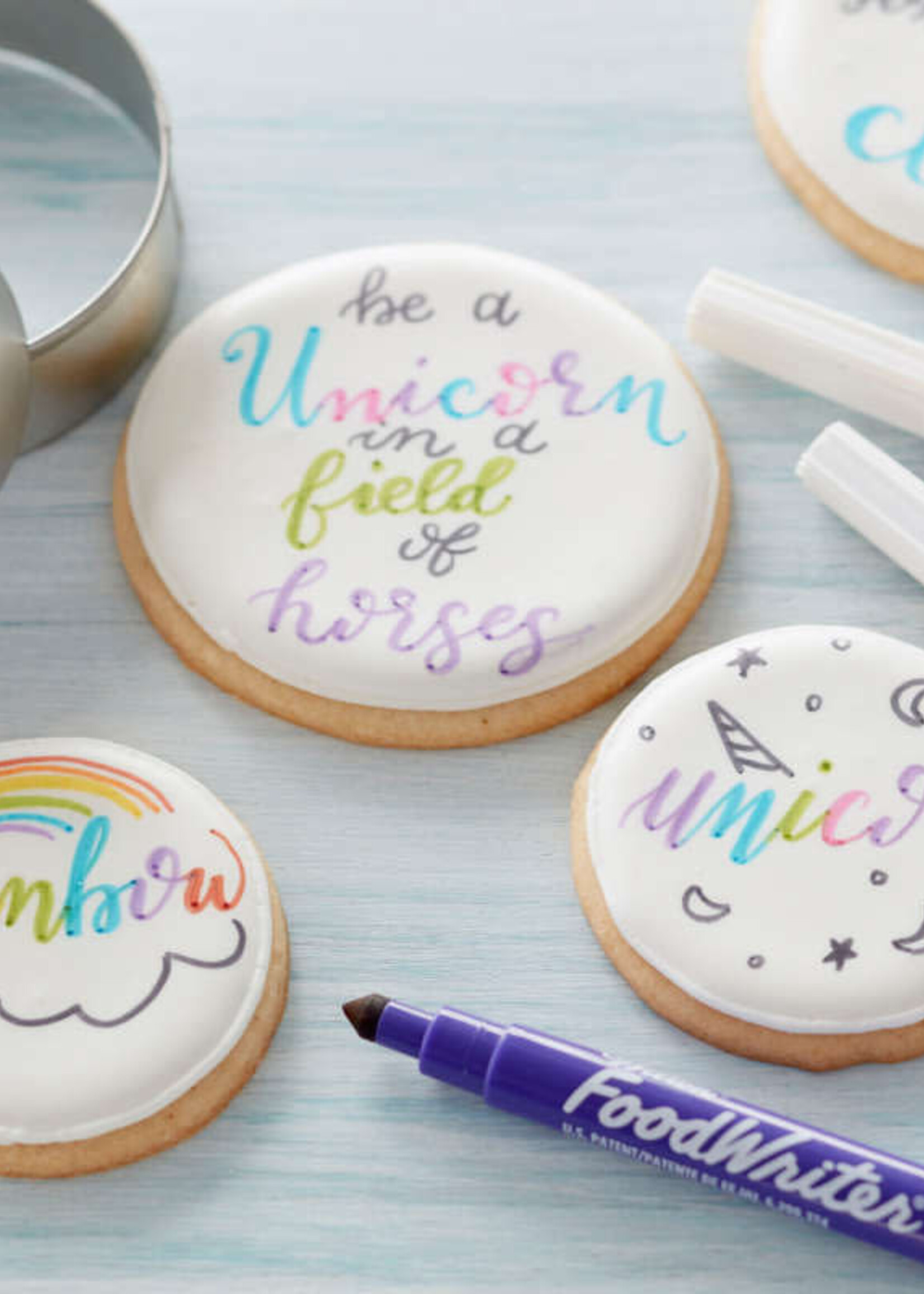 Wilton *s/5 Edible Fine Neon Pens-Wilton