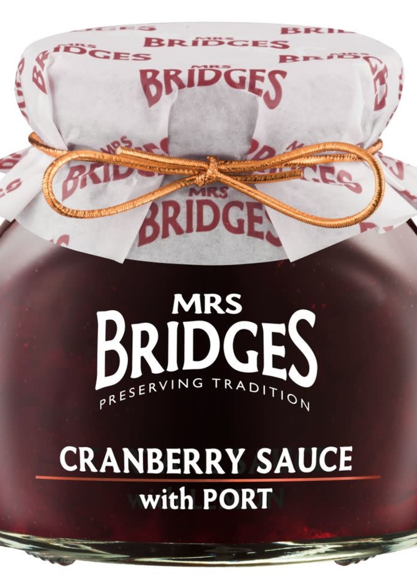 Mrs. Bridges *250g Cranberry Sauce w/Port-Dovetale