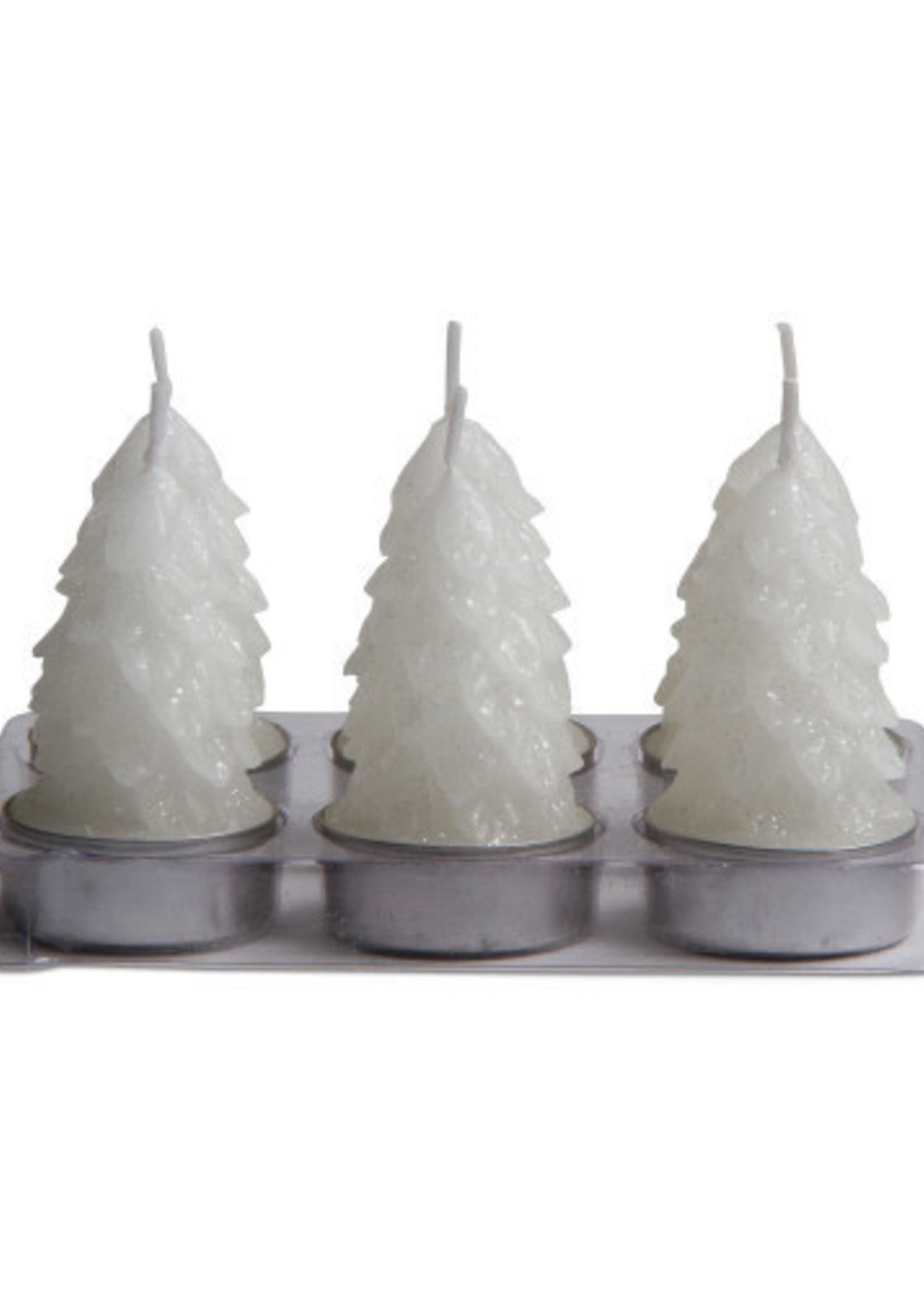 Tag *s/6 White Tree Tealight Candles-Design Home*