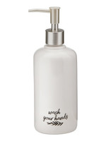 Tag *White Wash Your Hands Soap Pump-Design Home