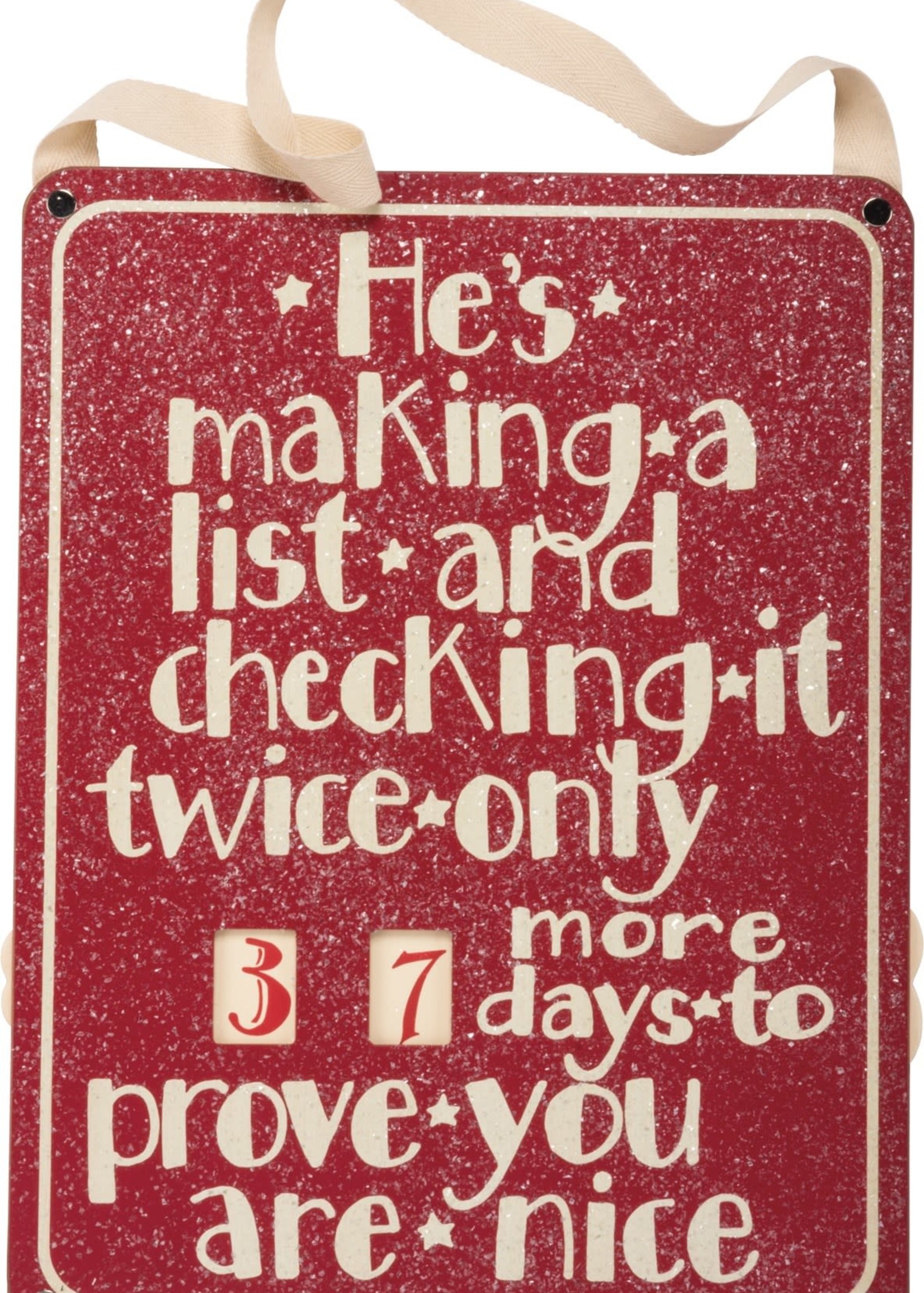 Primitives by Kathy *Making a List Countdown Hanger-Candym*