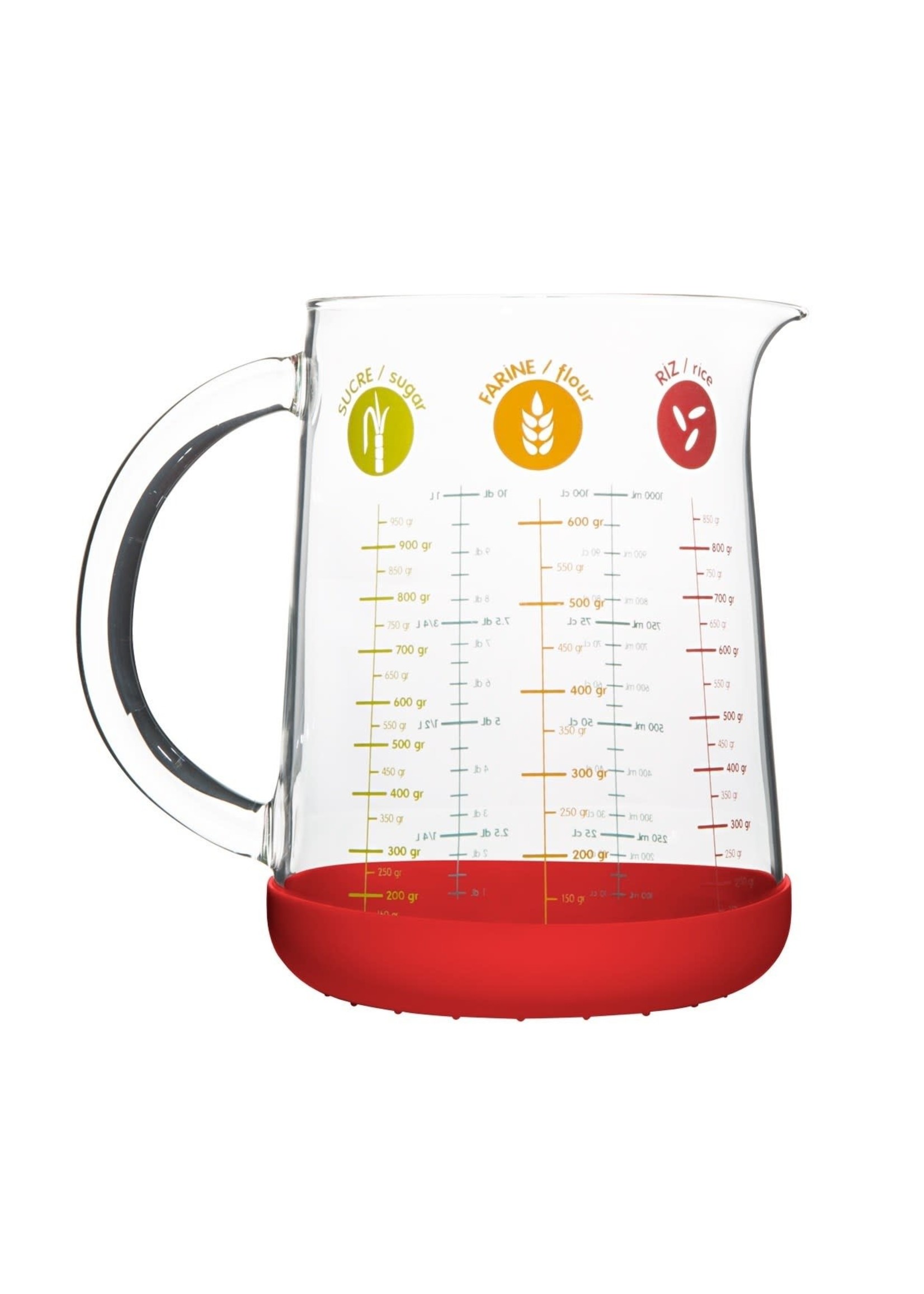 *1L Red Measuring Jug-Port-Style