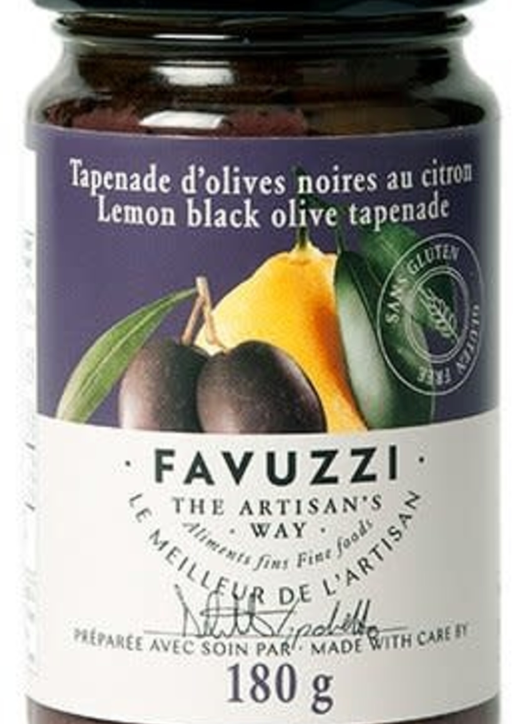 Favuzzi *180g Lemon & Black Olive Tapenade-Favuzzi