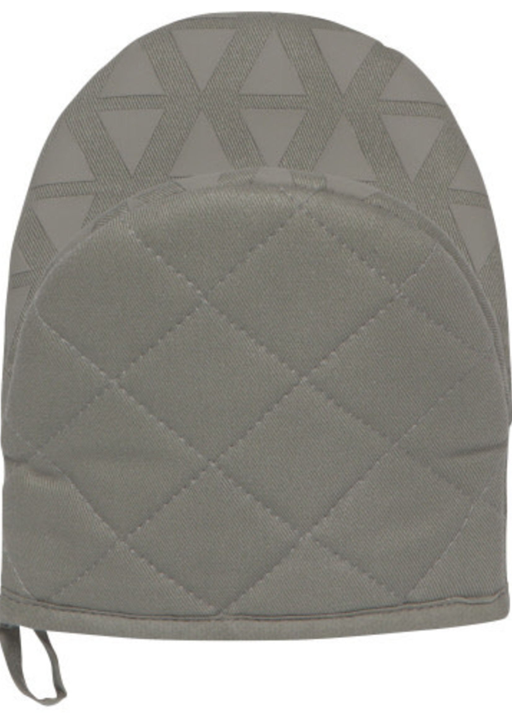 *Short Grey Oven Mitt w/Silicone-Danica