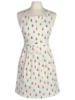 *White w/Trees Classic Merry & Bright Apron-Danica