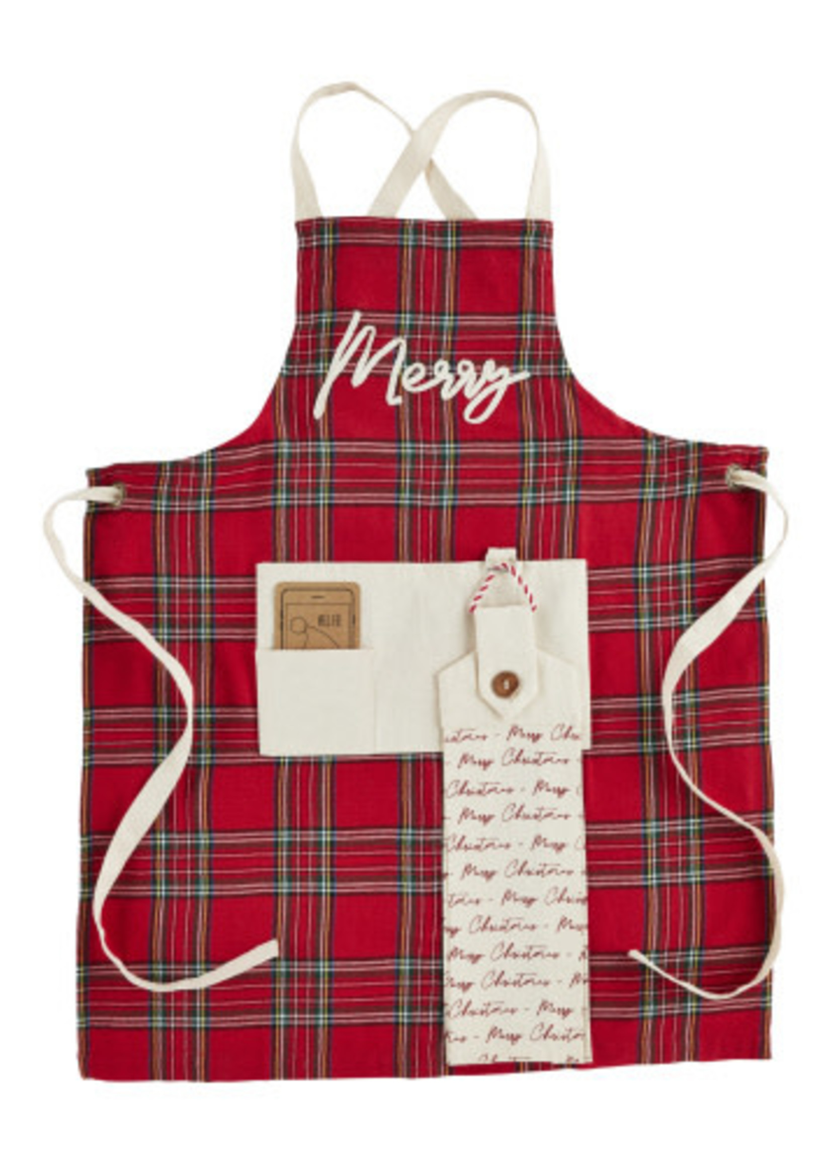 Mud Pie *Merry Tartan Apron w/ Towel Mud Pie-Design Home