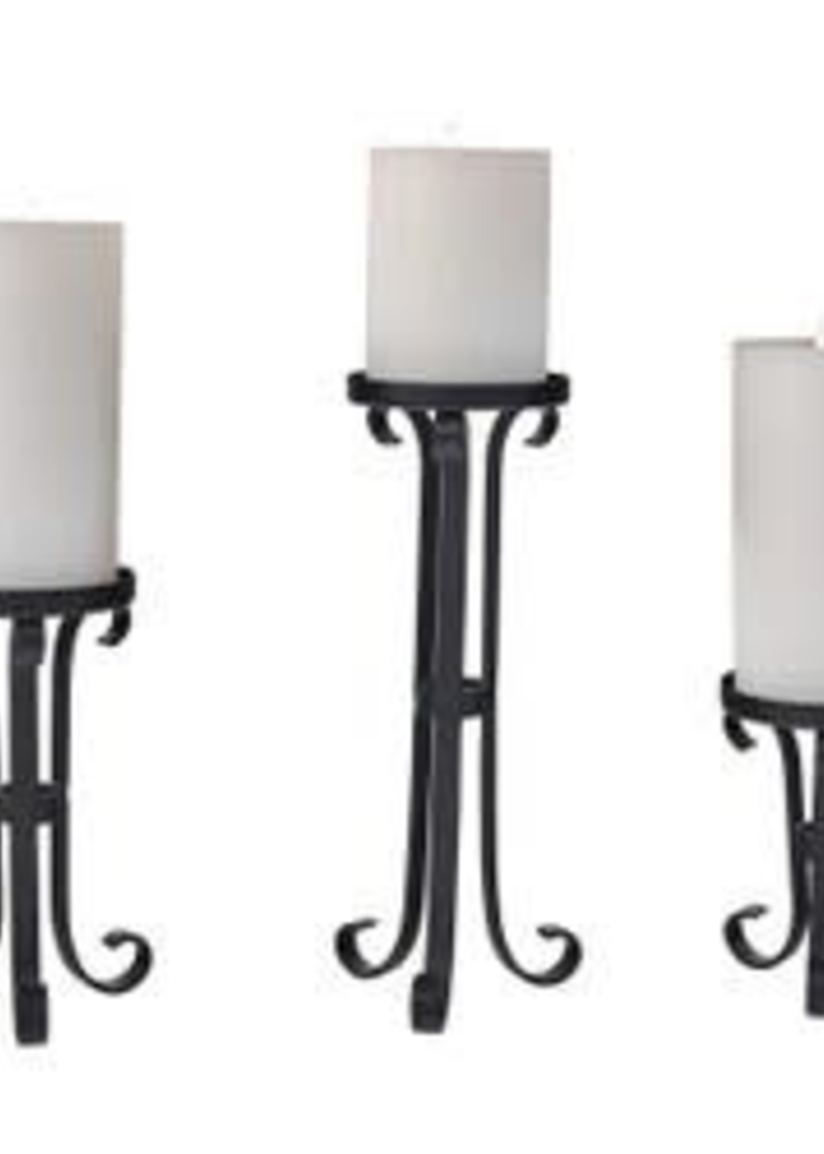 Park Designs *s/3 Iron Scroll Candle Holders-Park