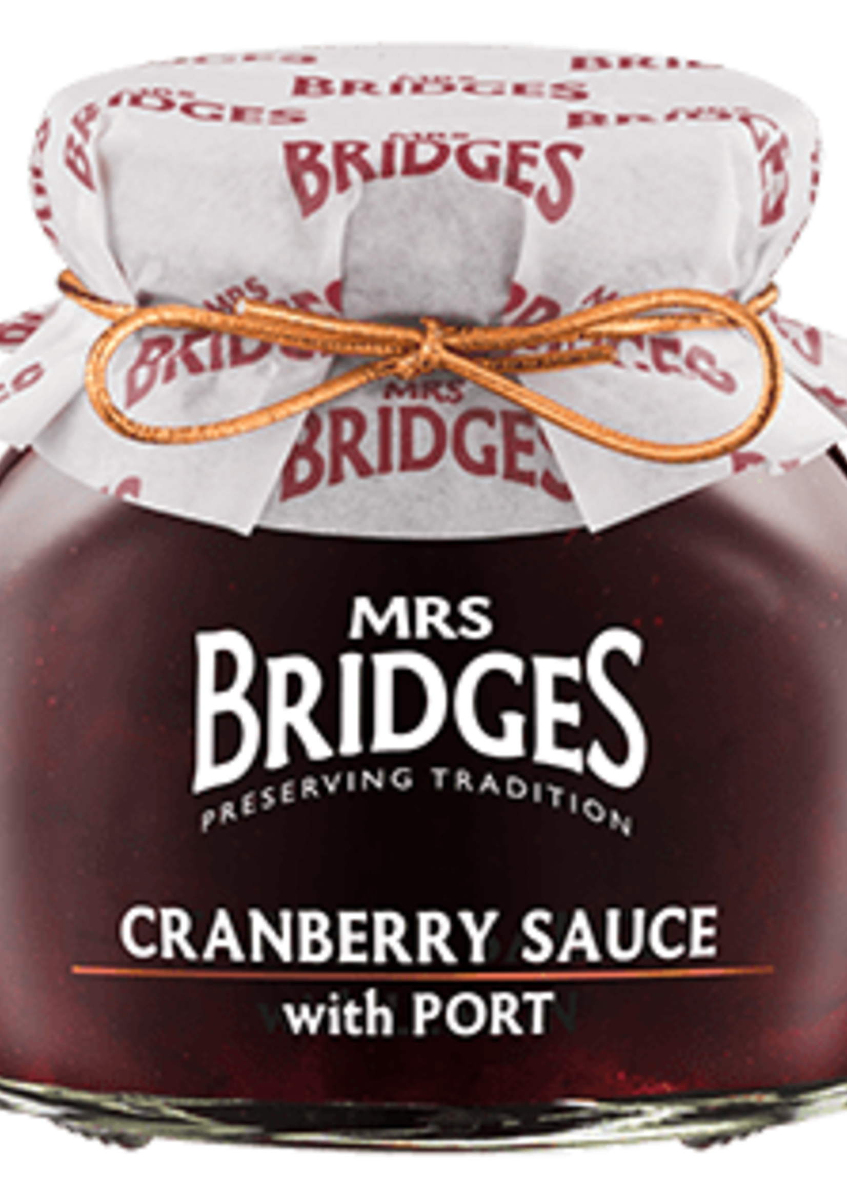 Mrs. Bridges *250g Cranberry Sauce w/Port-Edoko