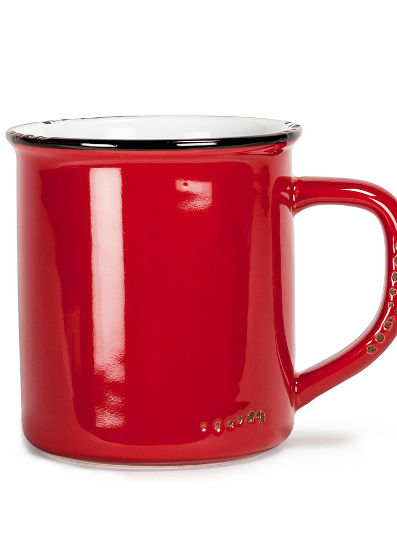 Abbott *14oz Red Enamel Look Mug- Abbott