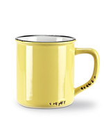 Abbott *14 oz Yellow Enamel Look Mug-Abbott