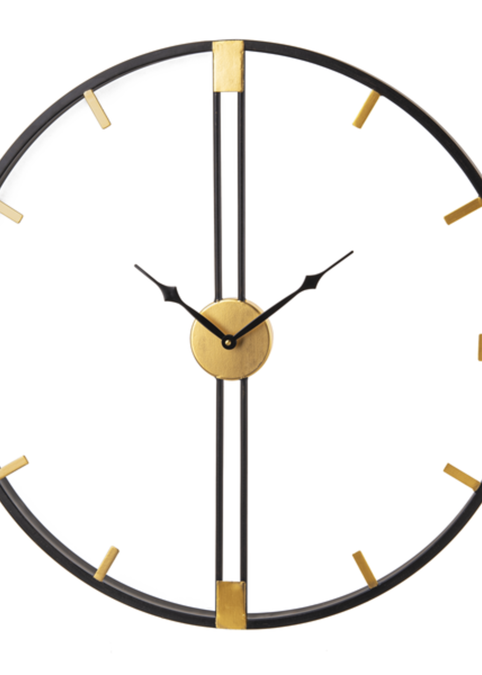 Ganz *26" Gun Metal/Gold Wall Clock-Ganz
